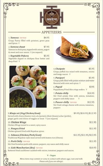 Menu Mantra (Nepalese & Indian Cuisine)-1