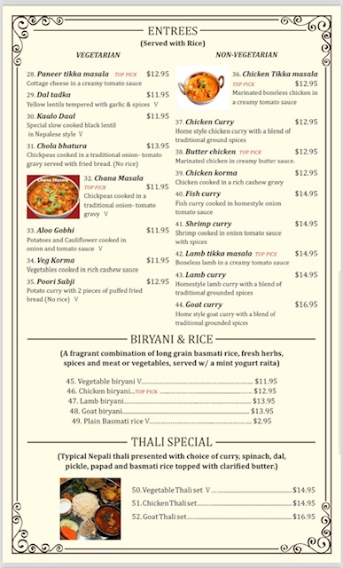 Menu Mantra (Nepalese & Indian Cuisine)-3